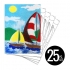 Peel 'N Stick Sand Art Board #16 - Sailing In The Wind Multi Set *SHIPPING INCLUDED via USPS within USA*